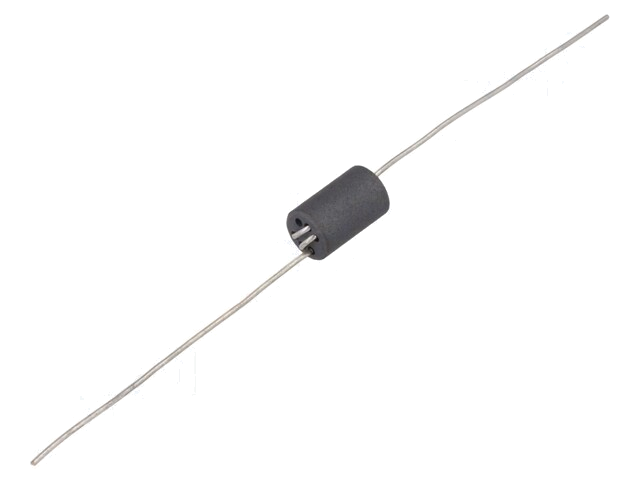 Smoorspoel: ferriet; Aantal slagen smoorspoel: 2,5; 410Ω; THT Smoorspoel: ferriet; Aantal slagen smoorspoel: 2,5; 410Ω; THT